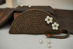 Ariya Ethnic Boho Clutch Bag – Woven Cotton Handbag for Women