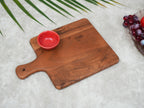 Ariya 11x7.6 Inch Acacia Wood Serving Platter with Handle – Snacks & Fruits Tray