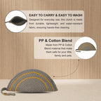 ARIYA Stylish Unique Handmade Beige & Yellow Lace (PP & Cotton Blend) Clutch Bag, Perfect for Parties, Weddings & Everyday Outings