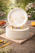 Ariya Melamine Dinner Plates 11 Inch Set of 12 | Arabian Design