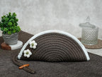 Ariya Ethnic Boho Clutch Bag – Woven Cotton Handbag for Women