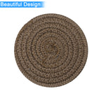 Ariya Cotton Coasters Set of 6 – Brown Boho Table Coasters