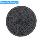 Ariya Cotton Coasters Set of 6 – Dark Grey Boho Table Coasters