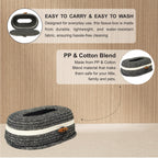 Ariya Grey Tissue Box With Wooden Button | Elegant Durable Holder