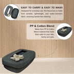 Ariya Grey Black Line Tissue Box With White Flower | Elegant Durable Holder