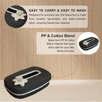 Ariya Dark Grey White Line Tissue Box With White Flower | Elegant Durable Holder
