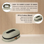 Ariya Light Grey Tissue Box With Wooden Button | Elegant Durable Holder