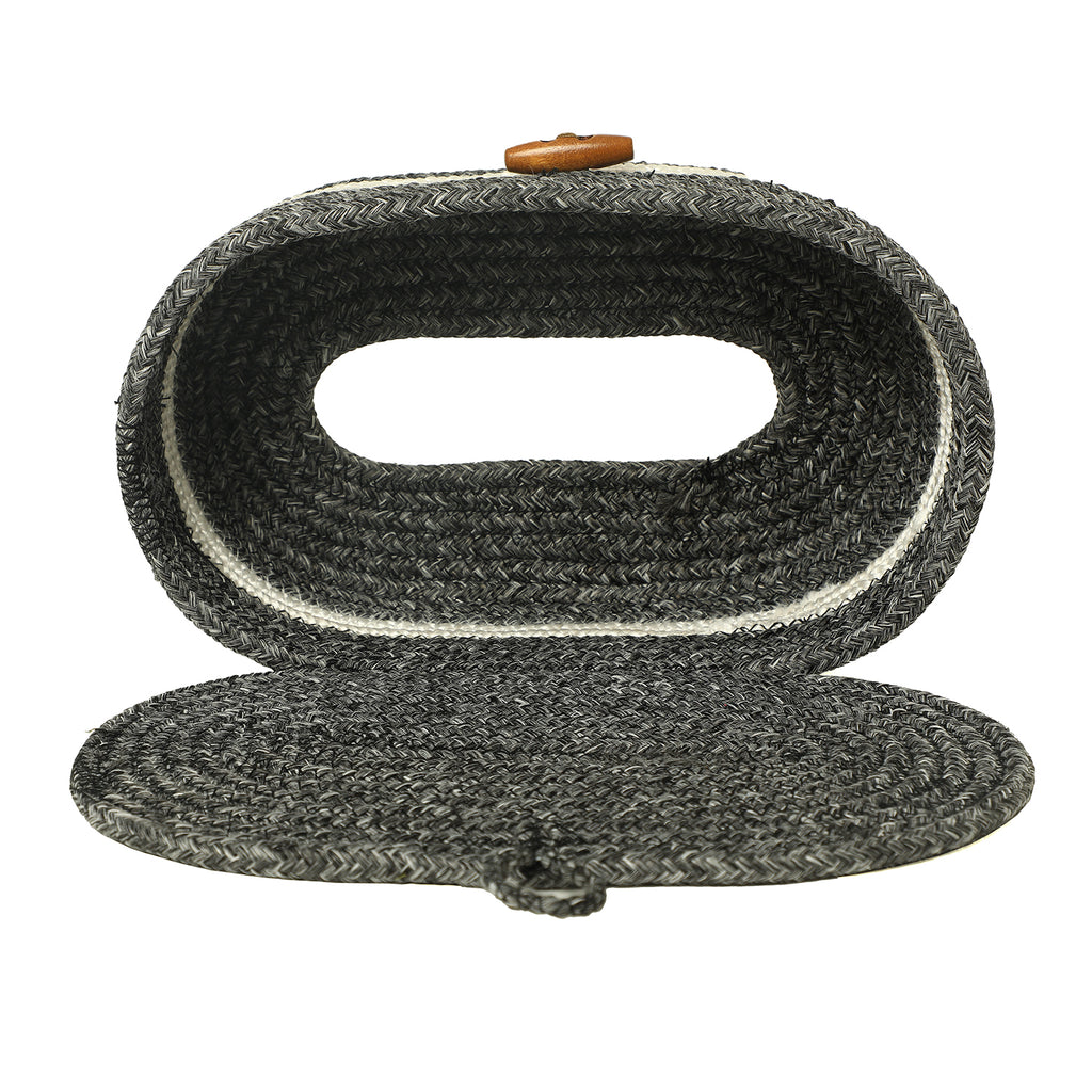 Ariya Grey Tissue Box With Wooden Button | Elegant Durable Holder