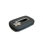 Ariya Cotton Tissue Box Holder – Grey - White Line