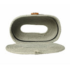Ariya Light Grey Tissue Box With Wooden Button | Elegant Durable Holder