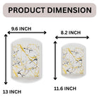 Ariya Melamine Rectangle Serving Tray Set of 2 – Multicolor, Easy to Clean