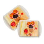 Ariya Melamine Rectangle Serving Tray Set of 2 – Multicolor, Easy to Clean