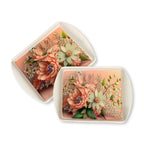 Ariya Melamine Rectangle Serving Tray Set of 2 – Multicolor, Easy to Clean