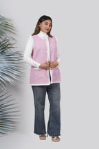 Ariya Threads Rosy Luxe Fur-Trim Tweed Jacket – Stylish Winter Wear