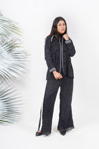 Ariya Threads  Black Aura Lace Co-Ord Set | Party Wear Outfit