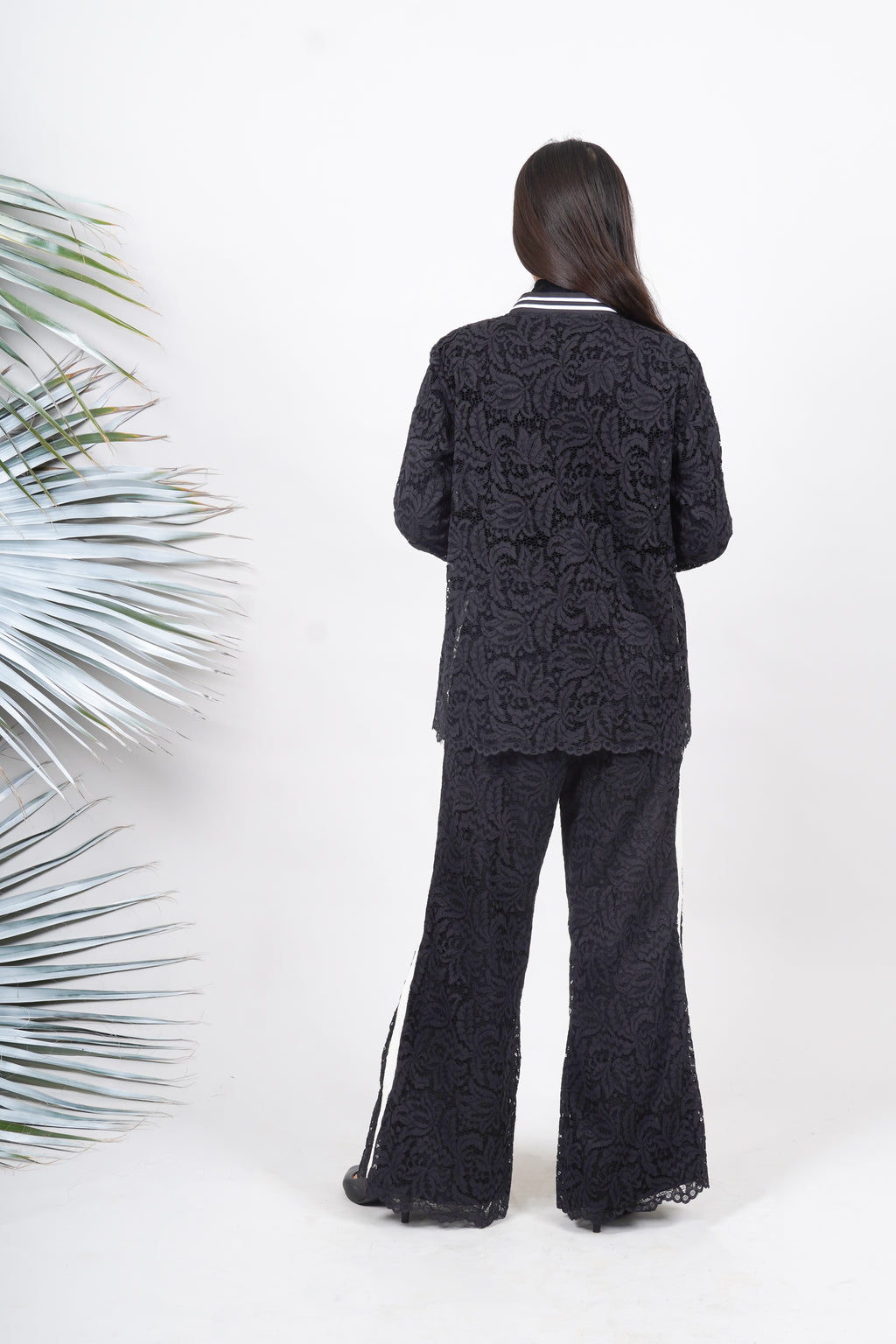 Ariya Threads  Black Aura Lace Co-Ord Set | Party Wear Outfit