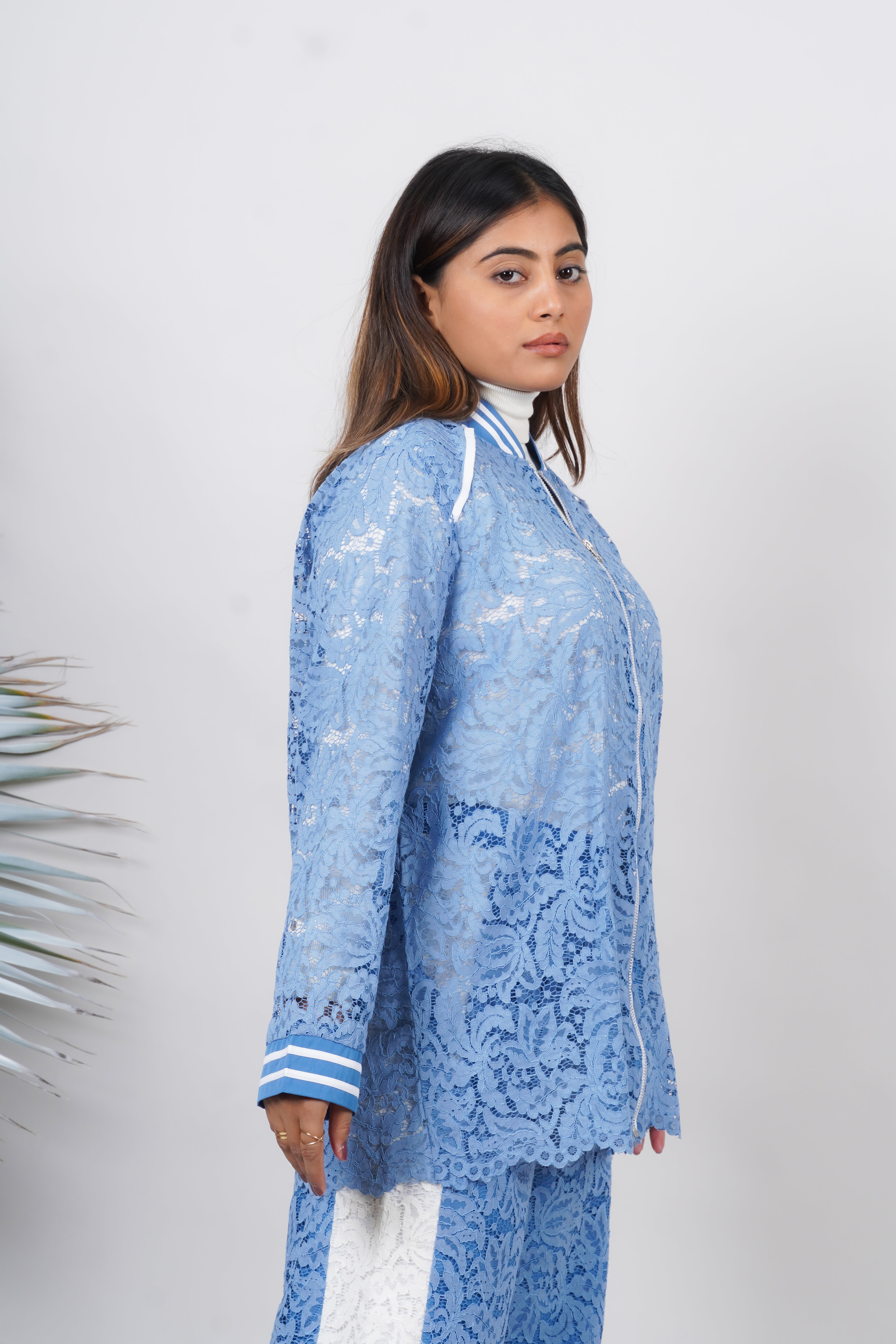 Ariya Threads  Aero Lace Luxe Jogger Co-Ord | Women Stylish Set