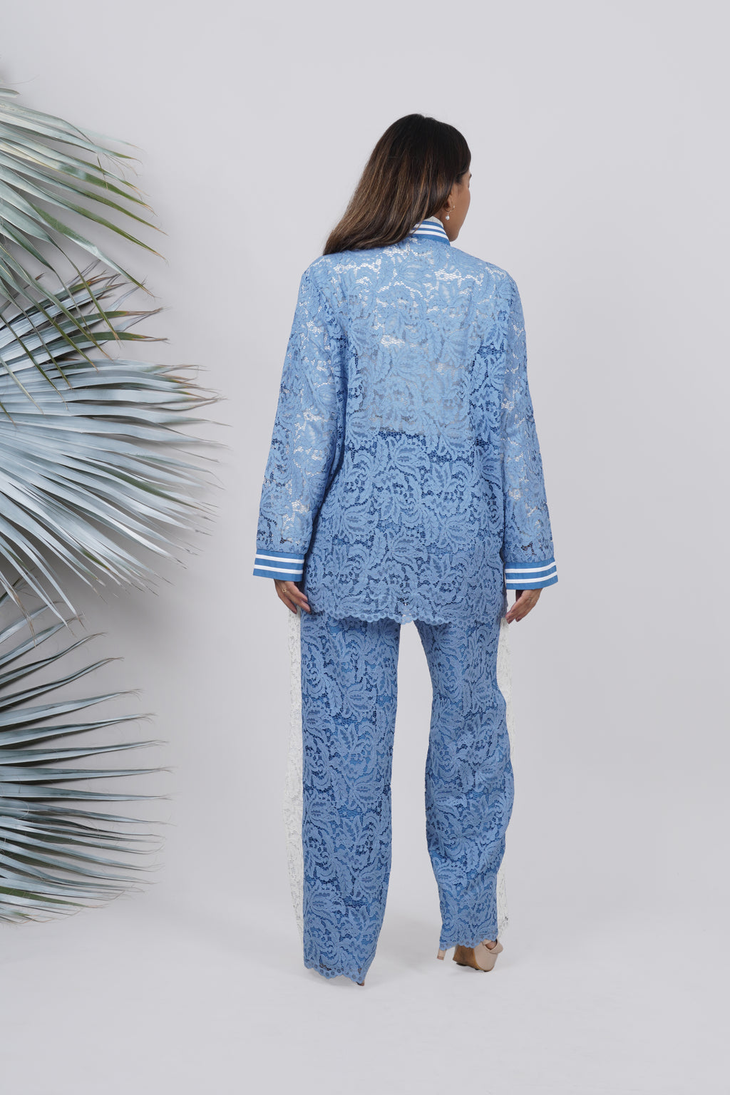 Ariya Threads  Aero Lace Luxe Jogger Co-Ord | Women Stylish Set