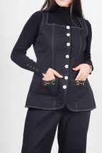 Ariya Threads  Season Black Denim Co-Ord | Trendy Women Set