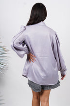 Ariya Threads  Moonstone Shine Ruffle Shirt – Elegant Party Wear for Women