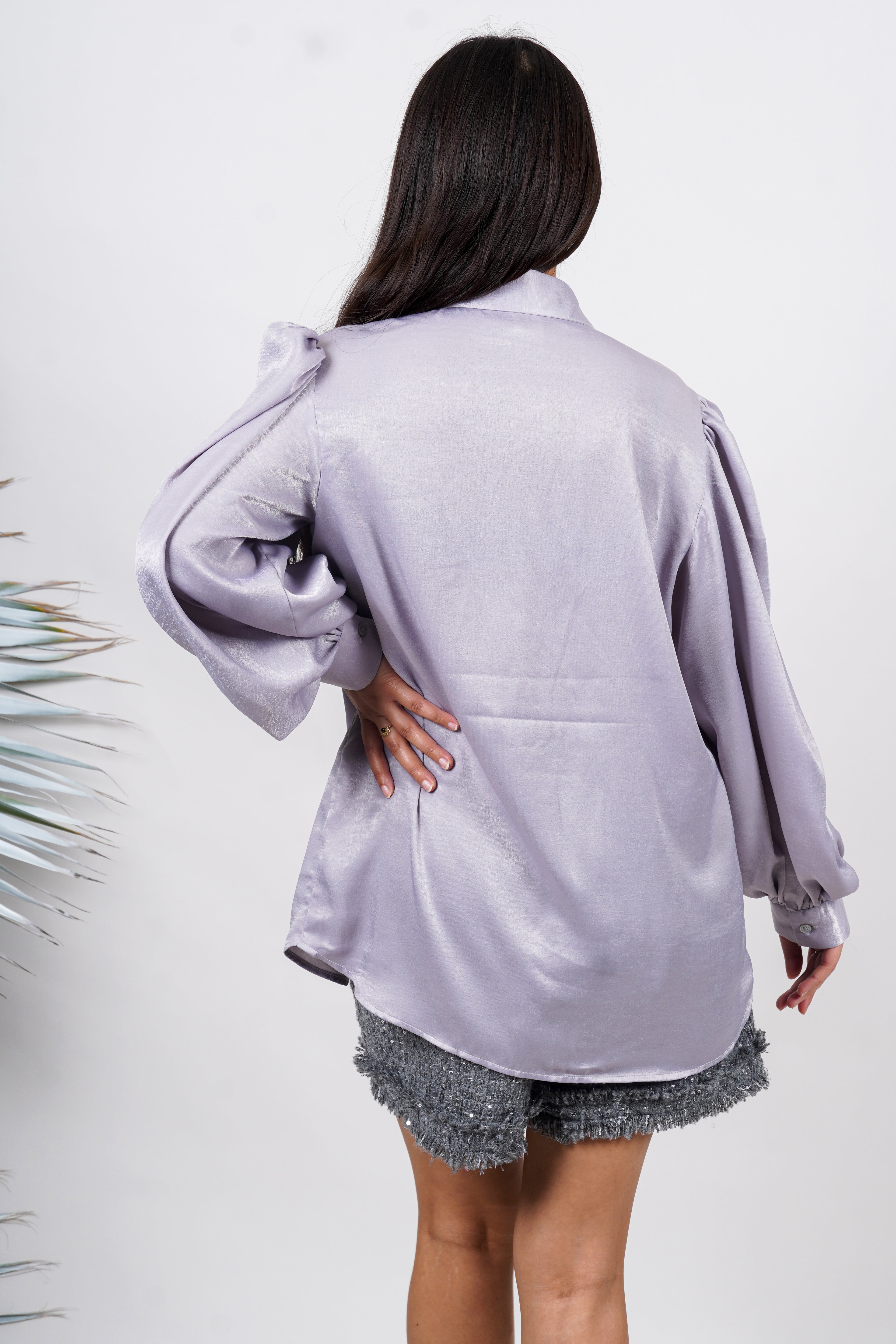 Ariya Threads  Moonstone Shine Ruffle Shirt – Elegant Party Wear for Women