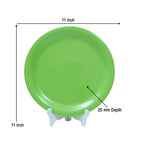 Ariya Melamine 11"Inch Dinner Plate | Green | Pack of 6