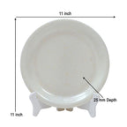 Ariya Melamine 11"Inch Dinner Plate | Gold-Cream | Pack of 6