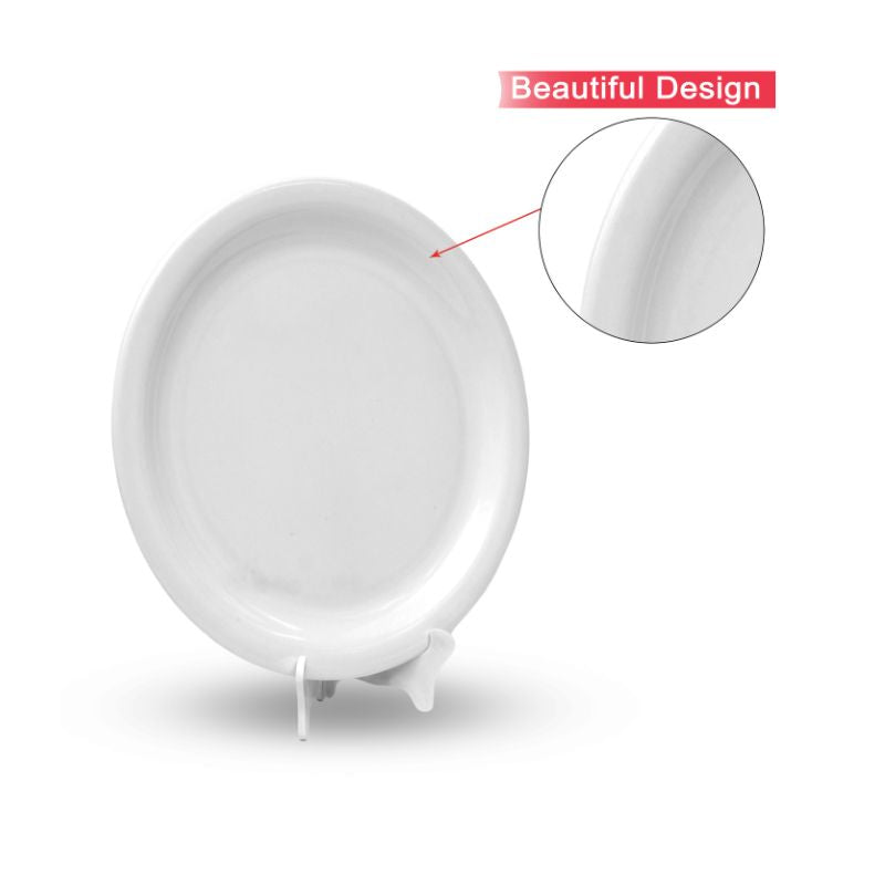 Ariya Melamine 11"Inch Dinner Plate | White | Pack of 4