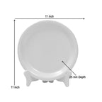 Ariya Melamine 11"Inch Dinner Plate | White | Pack of 4