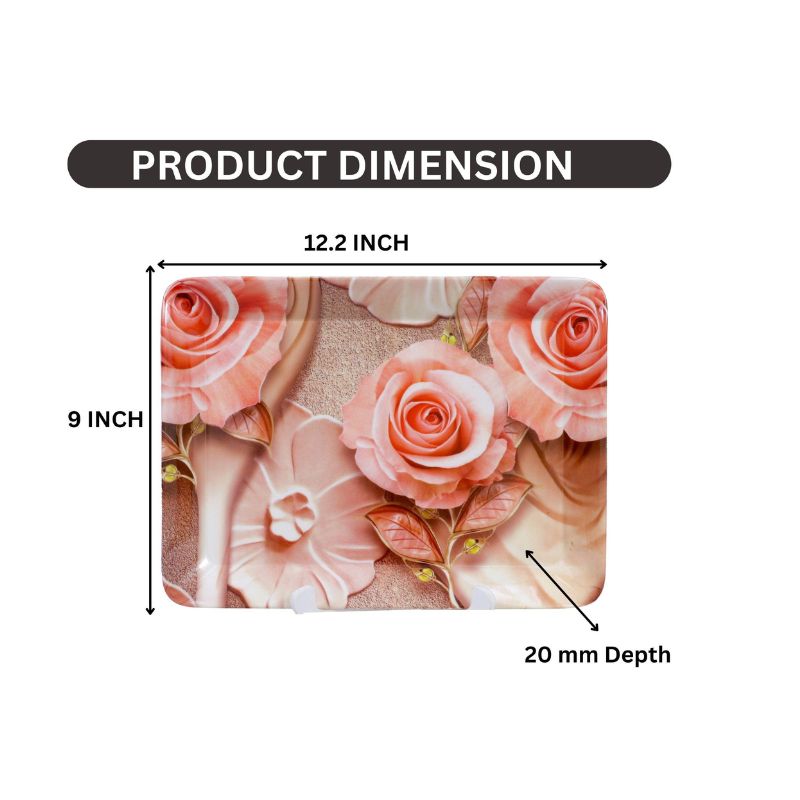 Ariya Multicolor Serving Tray Set for Home & Office