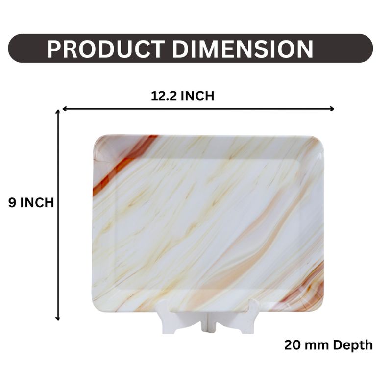 Ariya Melamine Tray Set Multicolor Easy to Clean