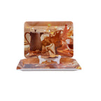 Ariya Tray Pack of 2 Melamine Rectangle Multicolor