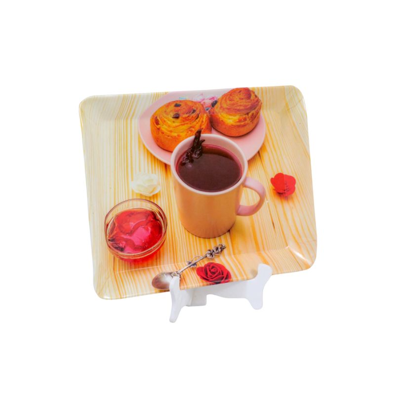 Ariya Melamine Tray Set of 2 Easy Clean Multicolor