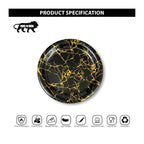Ariya Melamine 11"Inch Dinner Plate | Black-Gold | Pack of 6