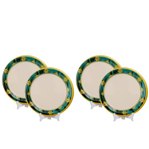 Ariya 11 Inch Melamine Dinner Plate Set | Pack of 4 | Durable & Lightweight