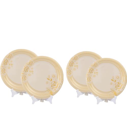 Ariya 11 Inch Melamine Dinner Plate Set | Pack of 4 | Durable & Lightweight