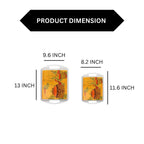 Ariya Melamine Rectangle Serving Tray Set of 2 – Multicolor, Easy to Clean