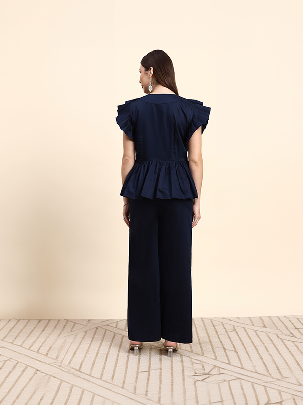 Midnight Pleated Co-ord Set