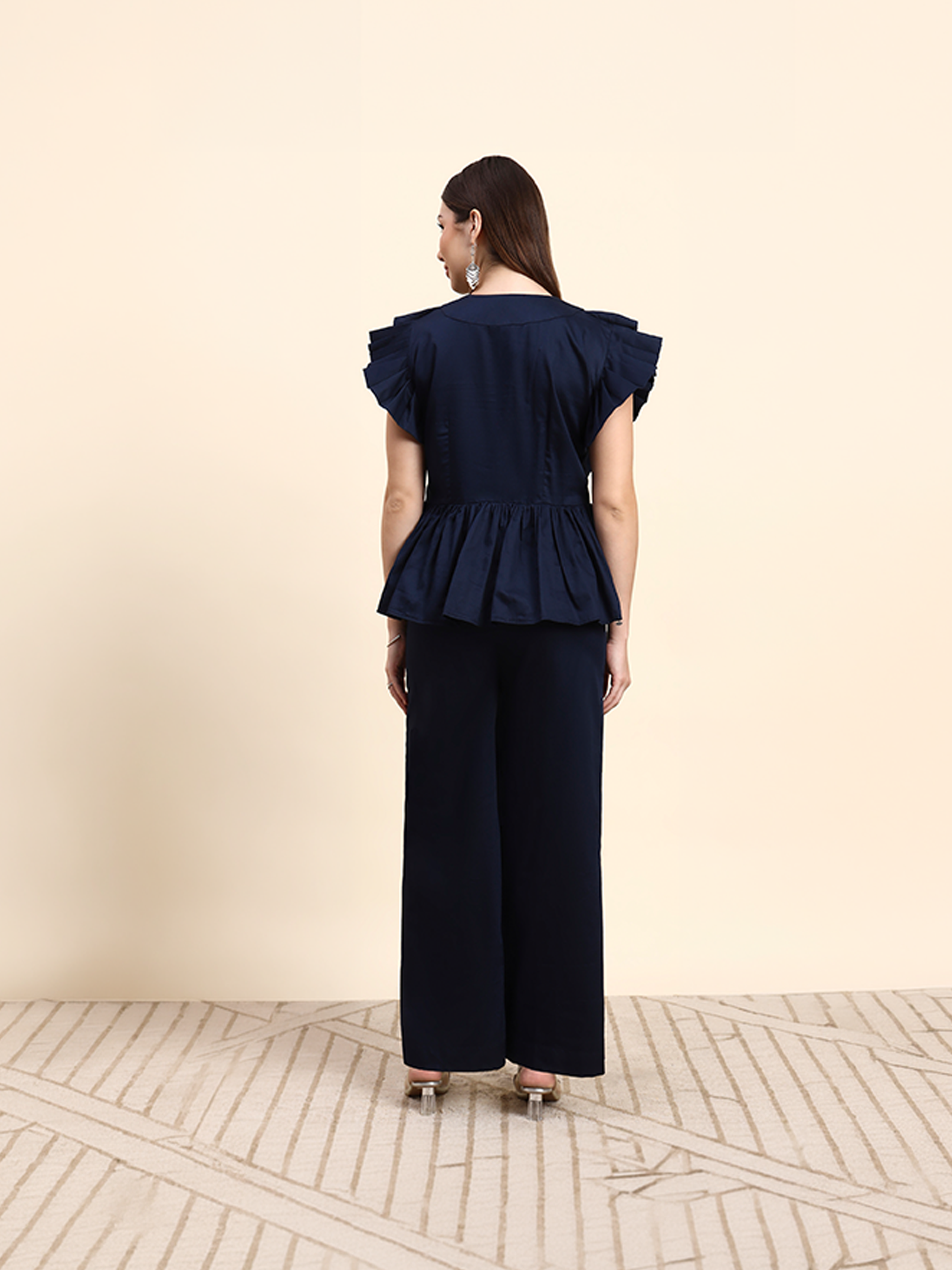 Midnight Pleated Co-ord Set