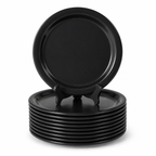 Ariya Melamine Dinner Plates 13 Inch Set of 12 | Midnight Mirage