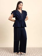 Midnight Pleated Co-ord Set