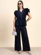 Midnight Pleated Co-ord Set