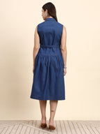 Amaris Denim Dress (Indigo Blue)