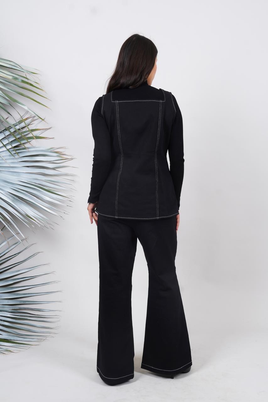 Ariya Threads Women’s Denim Sleeveless Co-ord Set