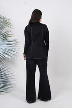 Ariya Threads Women’s Denim Sleeveless Co-ord Set