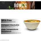 Ariya Melamine Bowl Set | Pack of 4 | Durable & Easy-to-Clean