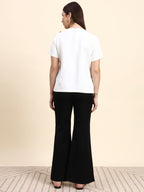 Monochrome Bloom Co-ord Set (White & Black)