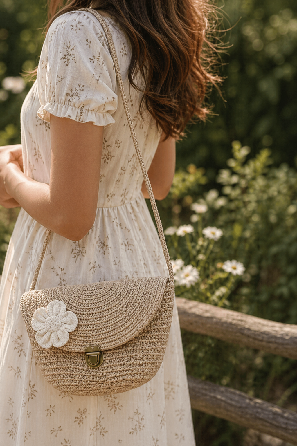 Ariya Compact Cotton Handbag – Stylish Everyday Purse for Women | Golden