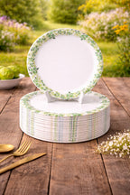 Ariya Melamine Dinner Plates 11 Inch Set of 12 | Botanic Edge