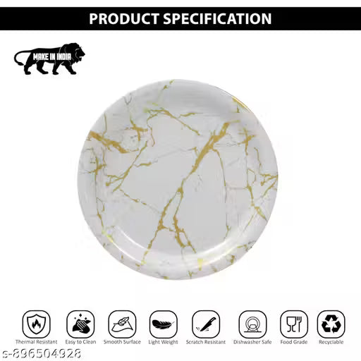 Ariya Melamine Dinner Plates 11 Inch Set of 24 | Arabian Design